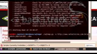 Usando o sqlmap no Backtrack 5 R3 The Security Day