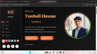 Full Stack Developer Portfolio 2026 | React, Node.js, MongoDB Projects Showcase | MH_CODER