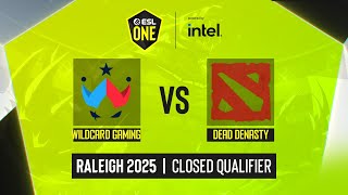 Dota2 - Wildcard Gaming vs Dead Denasty - ESL One - Raleigh: North America Closed Qualifier