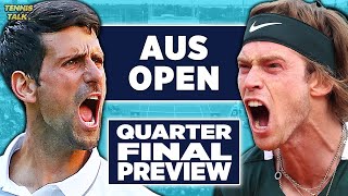Novak Djokovic vs Andrey Rublev | Australian Open 2023 Quarter Final | Tennis Talk Preview