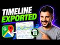 How to Export Google Maps Timeline SUPER FAST