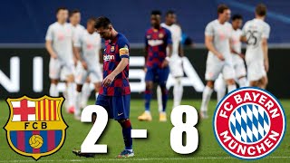 Barcelona vs Bayern Munich [2-8], Champions League, Quarter-Final - MATCH REVIEW