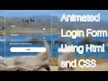 Animated Login Form using HTML & CSS || No js #coding #programming