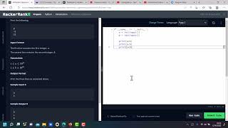 HackerRank Python No.3 Arithmetic Operators
