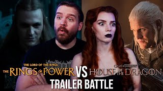 Rings Of Power Versus House Of The Drgaon?!? | Trailer Reaction BATTLE