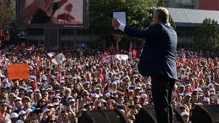 Erdogan's chief rival Muharrem Ince holds rally in Ankara