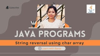 How to reverse a string using char array in java| Java Programs | Interview Question | Easy Coding