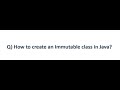 How to create an Immutable class in Java | Java Interview Questions and Programs 2024