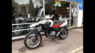 BMW G650GS WHITE 2012 REVIEW \u0026 START UP