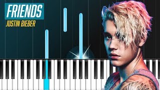 Justin Bieber - "Friends" ft Bloodpop Piano Tutorial - Chords - How To Play - Cover