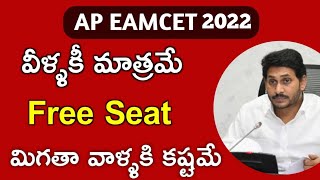 AP EAMCET 2021 fee Reimbursement Details