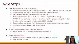 Drought Task Force Meeting #2 on 5/7/2026