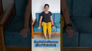 Chair Surya Namaskar | Step by step yoga guide | For elderly people | Benefits | Monaa Yoga