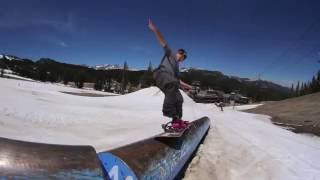 Ron Forth and Brandon Tyler snowboarding mammoth mountain June 2016