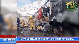 Hafta voqealari va jinoyatlari qisqa satrlarda