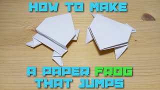 Origami: How to Make Paper frog🐸 That Jumps! #3