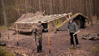 Building a Carving Shack | Off Grid Woodland Workshop at The Bushcraft Camp
