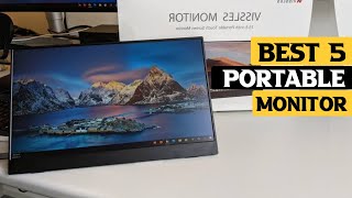 Top 5 Best Portable Monitor For Laptop In 2022 |  4K Playback Screen |  Budget Portable Monitor