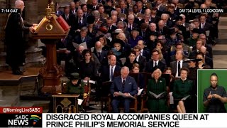 Queen Elizabeth joins royal family and other dignitaries at Prince Philip's memorial service