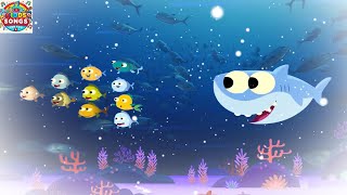 10 Little Fishies vs. Shark in Winter Mode Snowy Sea  | Super Simple Kids Songs for You