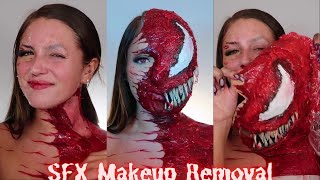 Carnage Makeup Removal | Halloween Makeup Removal | Emily Temby