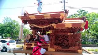 東大阪市北蛇草 鳴物、龍踊り（布施地車連合パレード）