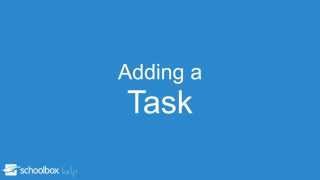 Adding a Task - LMS Tools