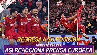 ASI REACCIONA PRENSA EUROPEA a PARTIDO de LUIS DIAZ LIVERPOOL vs LILLE