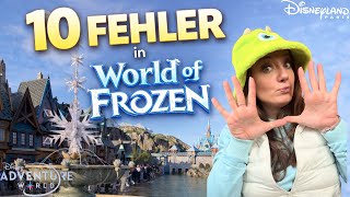 10 FEHLER in World of Frozen ❌ die ALLE im Disneyland Paris machen! 😱
