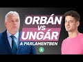 Ungár Péter és Orbán Viktor a Parlamentben