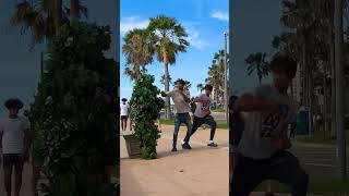 Crazy Bushman reactions of man! (punch)
