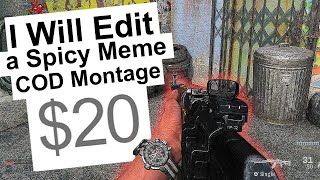 I hired 5 editors to make a MEME EDIT of my EARLY Call of Duty Gameplay (Modern Warfare)