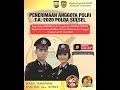 Ucapan terima kasih dari Keluarga Anggota POLRI