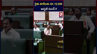 రైతు కూలీలకు రూ 12,000 | Bhatti Vikramarka | Telangana Budget | CM Revanth Reddy | RTV Live