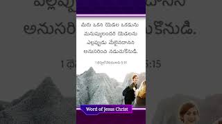 యేసుక్రీస్తు మాట #jesus #christ #telugu #bible #words #ytshorts #viral #devotional #wjc #church #js