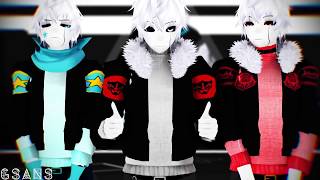 Echotale AU || Gaster!Sans [MMD]