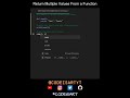 Return Multiple Values From a Function in Python | Python Examples | Python Coding Tutorial