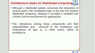 CC- Cloud Computing-BE CSE-IT- Architectural Styles for Distributed Computing