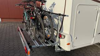 Fahrradträger Wohnmobil | Nutzlast 130kg | www.italiacamper24.de