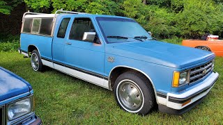 Farm Truck. 1984 Chevy S10 2.2 diesel Extended Cab Minitruck Walk-around.