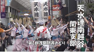 心躍る流し踊り「天水連南越谷関東支部」2巡分 - 14年ぶり！第2回浅草阿波おどり（2023.7.1）