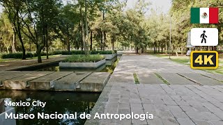 Mexico, Mexico City - Walking to Museo Nacional de Antropología - Nonstop Walking | ASMR | 4K
