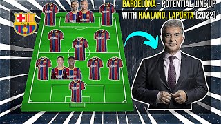BARCELONA - Potential Line Up With Haaland, Aguero, Laporta (2021)