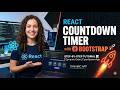 🚀 React Countdown Timer with Bootstrap | Dynamic Event Countdown App 📝 | Step-by-Step Tutorial