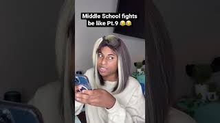 Middle SCHOOL FIGHTS be like! Pt.9 #shorts #relatable #comedy #viral #skits #funny #roydubois