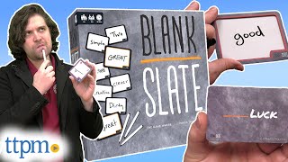 Blank Slate Board Game from USAopoly Instructions + Review!