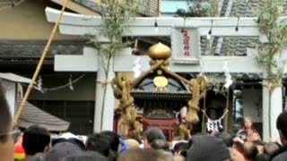 元旦神輿・元宿神社宮入(マトモでない2倍速映像)