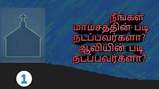 நீங்கள் மாம்சத்தின் படி நடப்பவர்களா? இல்லை ஆவியின் படி நடப்பவர்களா? #heaveninsidebible