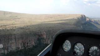 Grob motorglider over magaliesberg South Africa.MPG