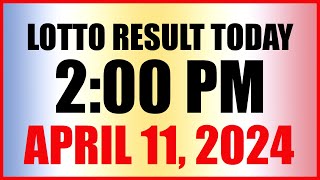 Lotto Result Today 2pm April 11, 2024 Swertres Ez2 Pcso